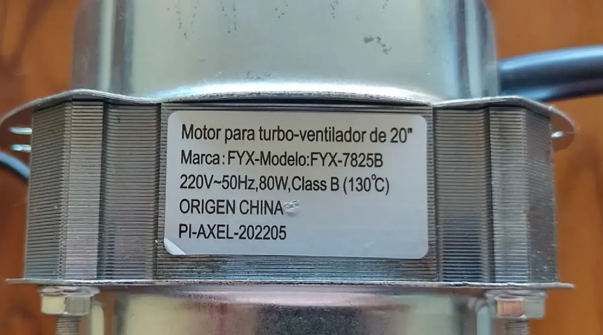 Motor Para Ventilador Axel De 20 Pulgadas Original Sin Uso — foto 3