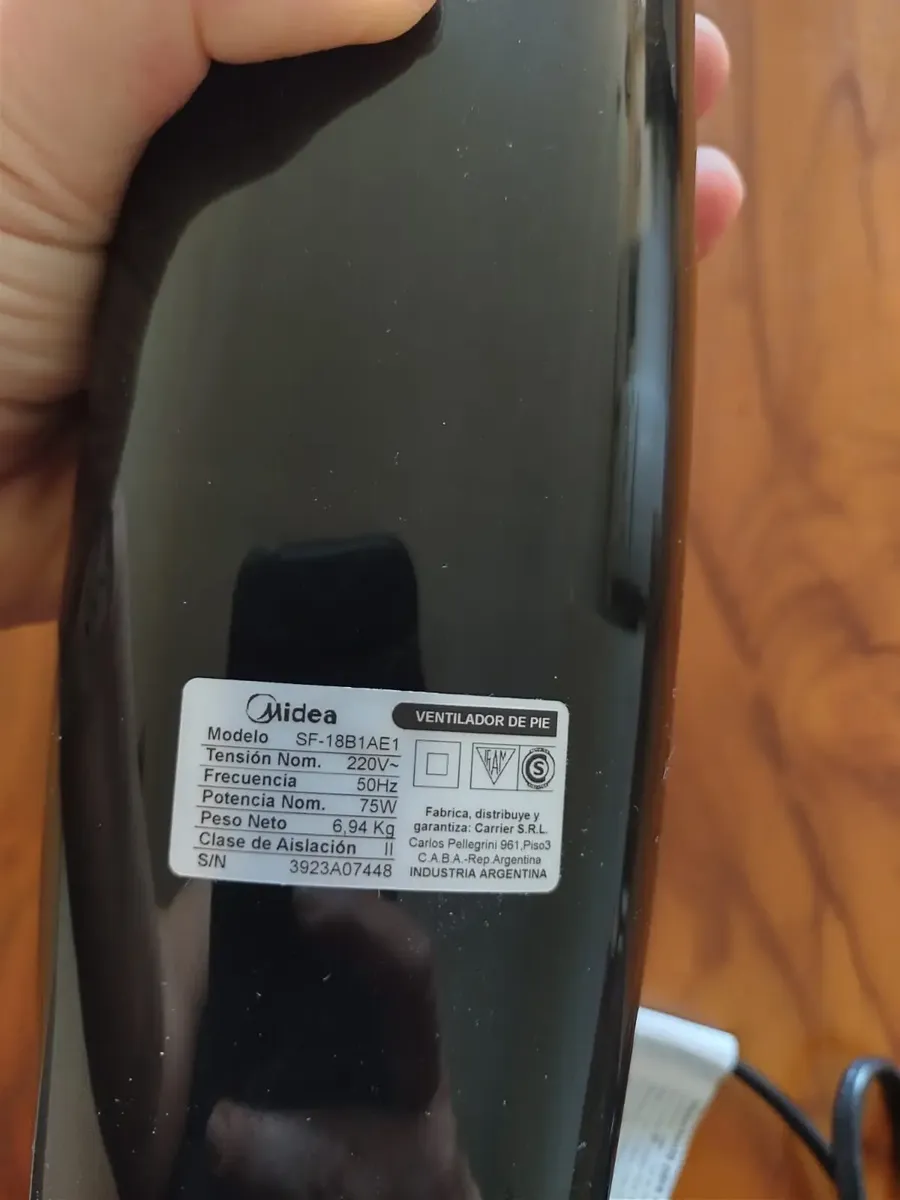 Motor Ventilador De Pie Midea 18 Pulgadas Sf-18b1ae1 Sin Uso — foto 4