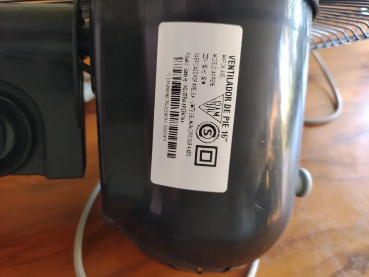 Motor  Ventilador Axel 16 Pulgadas + Rejillas Usado Sin Uso — foto 4