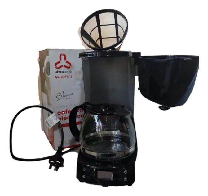 Cafetera Ultracomb Ca-2205 Automática Negra De Filtro — foto 2