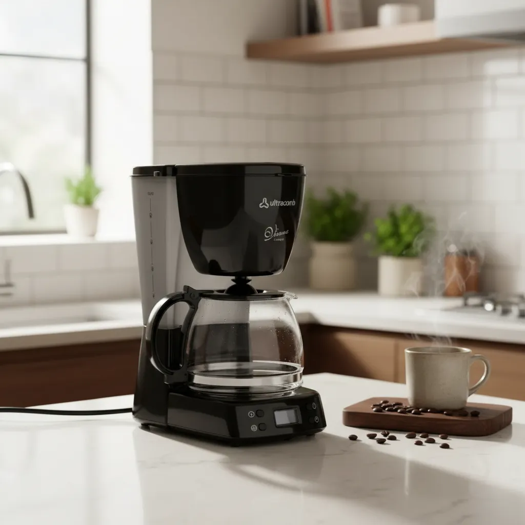 Cafetera Ultracomb Ca-2205 Automática Negra De Filtro