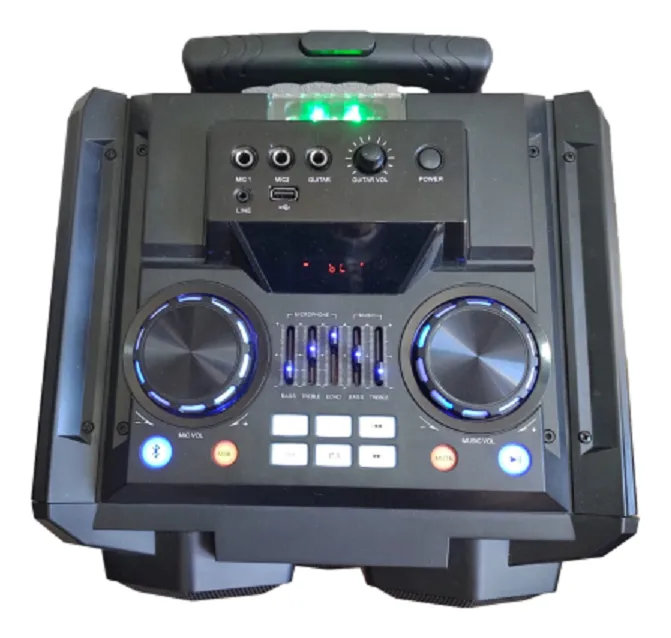 Parlante Bluetooth Portátil Nex Kspw6e Con Micrófono Karaoke — foto 3