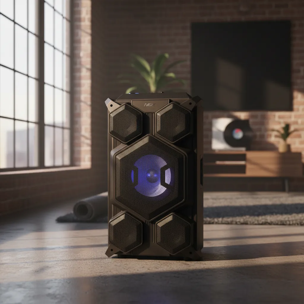 Parlante Bluetooth Portátil Nex Kspw6e Con Micrófono Karaoke
