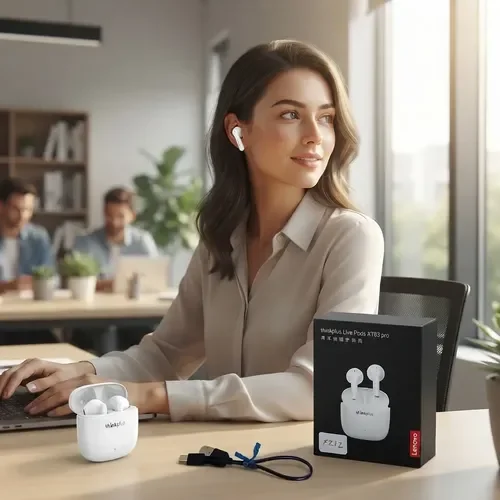 Auriculares Inalámbricos Lenovo Livepods Xt83 Pro Blanco