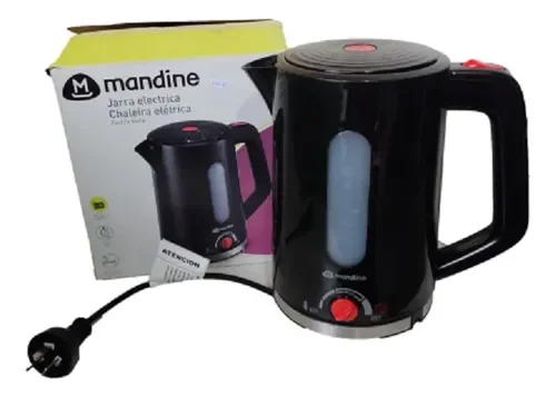 Mandine Jarra Eléctrica Mwk2200p  Corte Mate, 1.7l, Auto-of Negra — foto 3