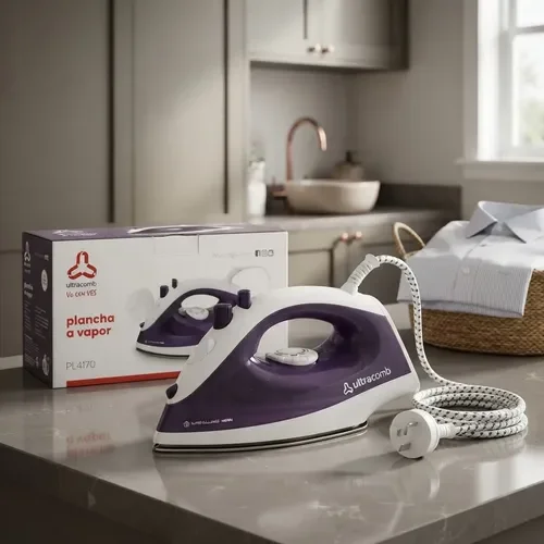 Plancha A Vapor Ultracomb Pl-4170 Para Ropa Fácil Violeta